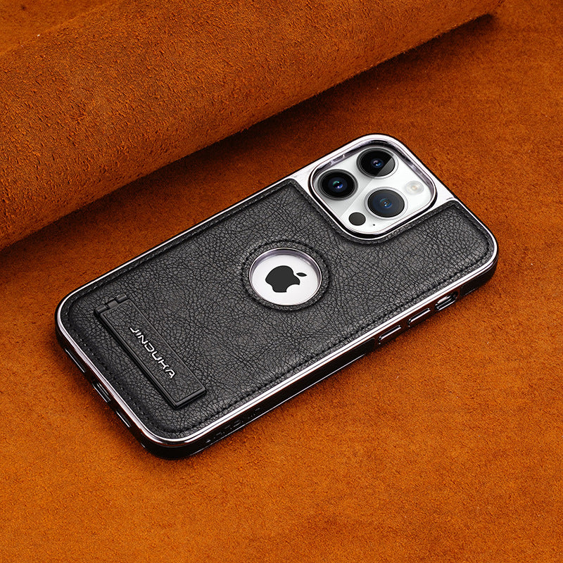 Genuine Leather iPhone Case with Bracket