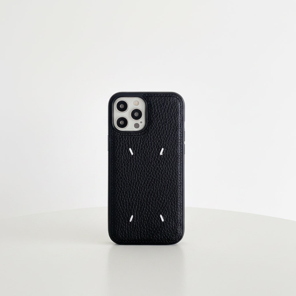 Embroidered Leather Phone Case for Apple iPhone