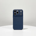 Simple Solid Color Leather Texture Phone Case for iPhone
