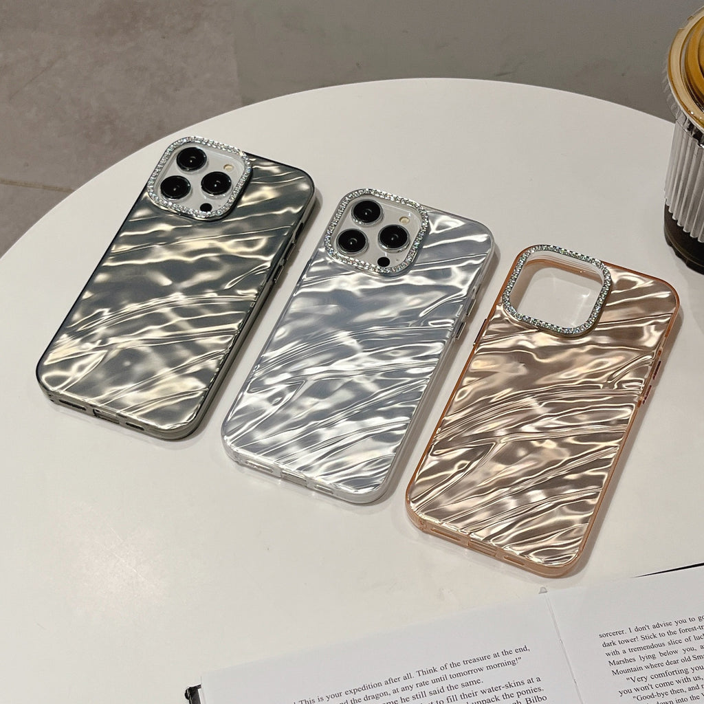 Luxury Rhinestone Detachable Lens Phone Case