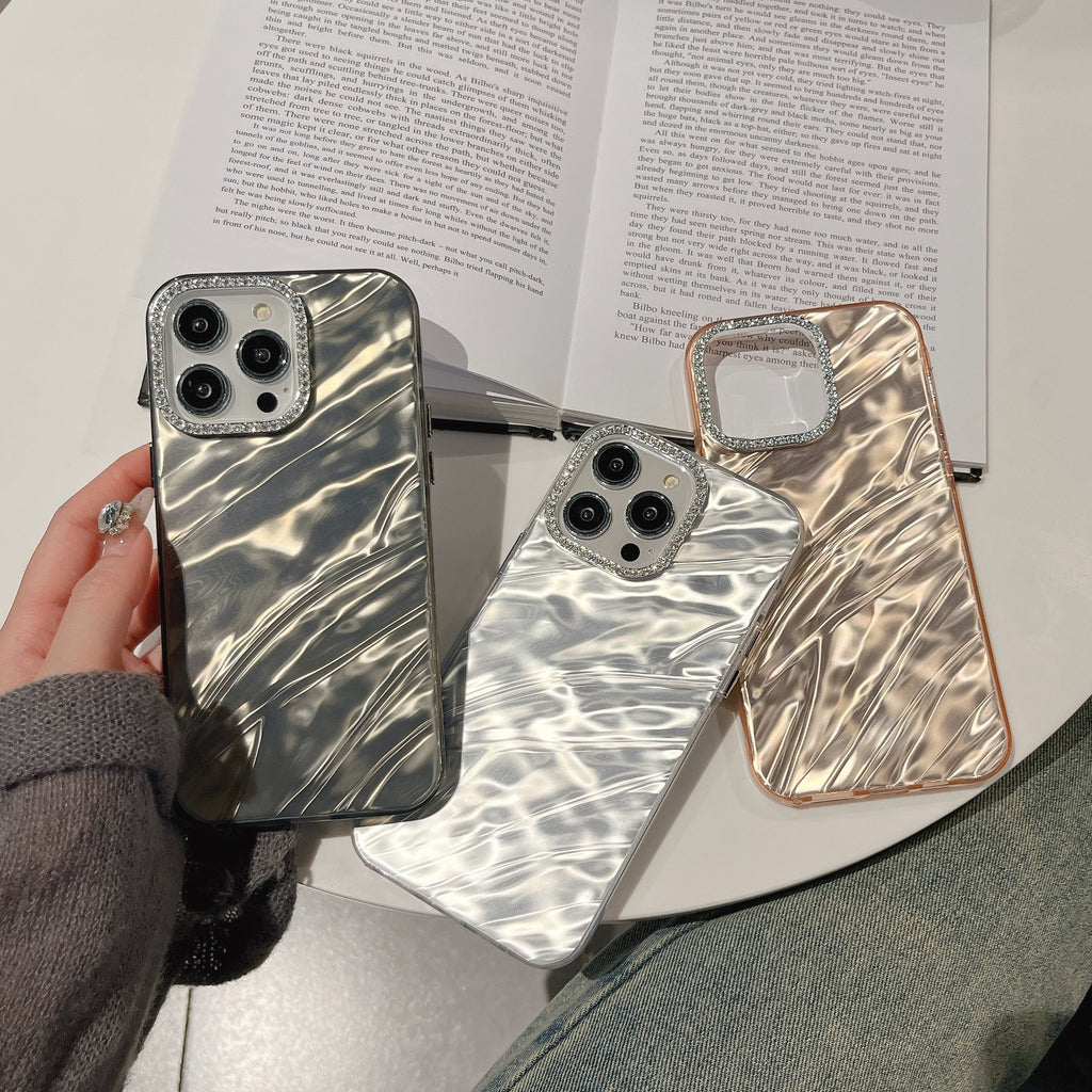 Luxury Rhinestone Detachable Lens Phone Case