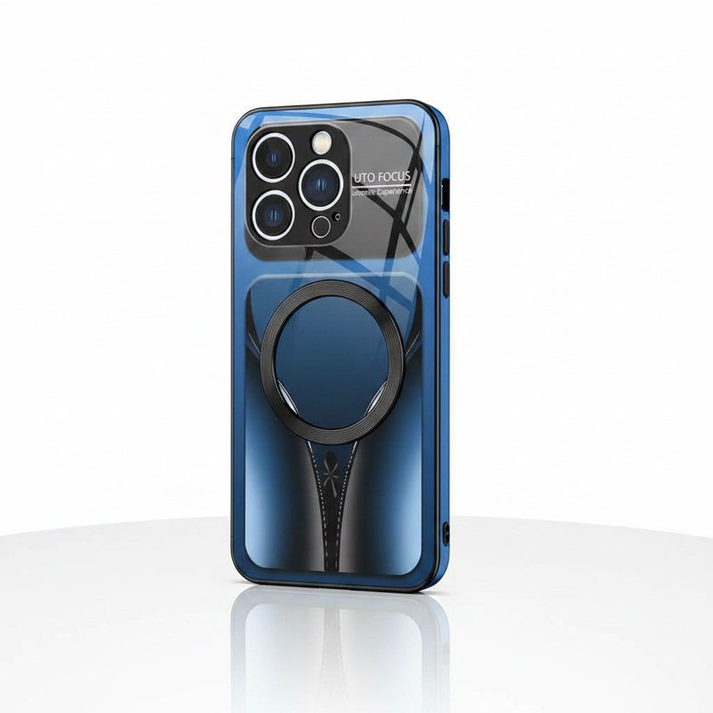 iPhone Samsung Magnetic Glass Phone Case