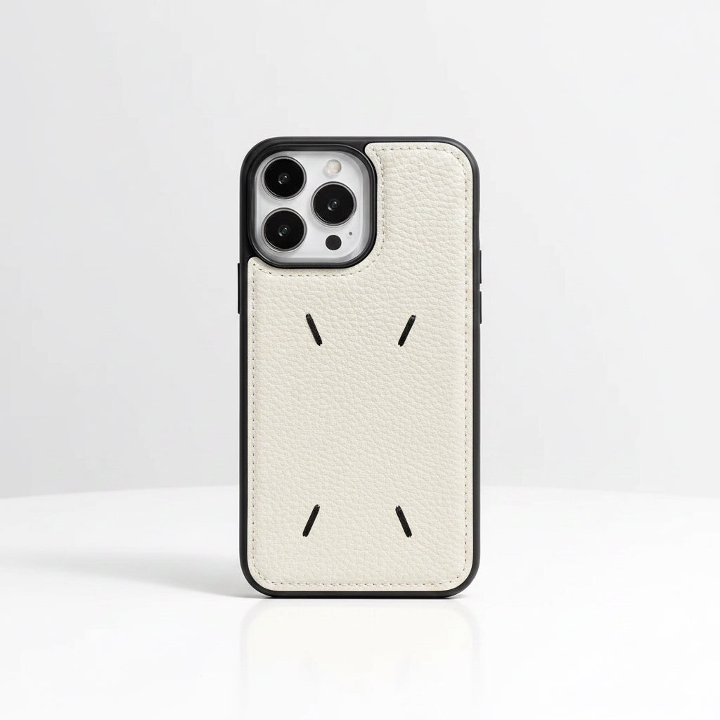 Embroidered Leather Phone Case for Apple iPhone
