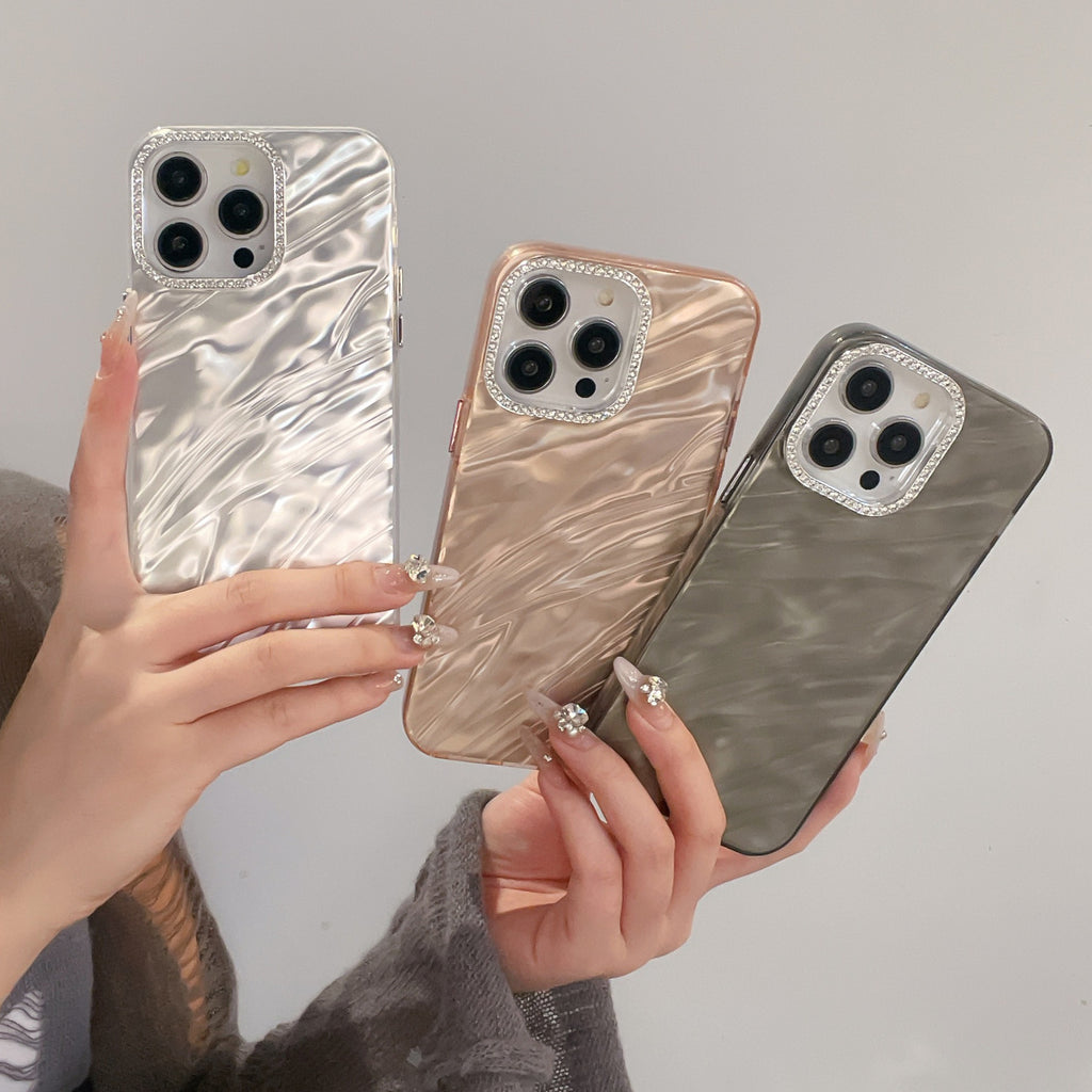Luxury Rhinestone Detachable Lens Phone Case