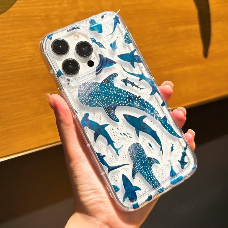 Polka Dot Whale Shark iPhone Case