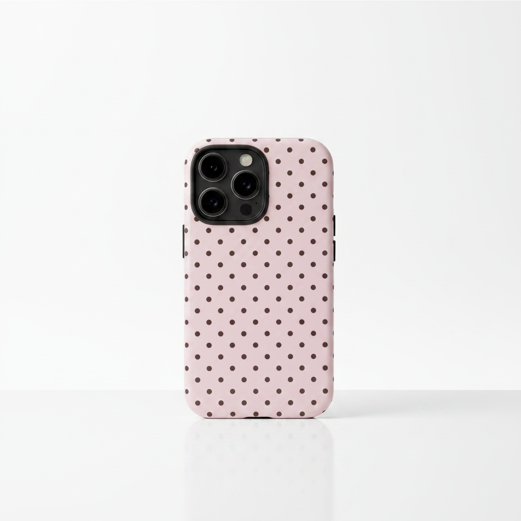 Polka Dot Double Layer iPhone Case