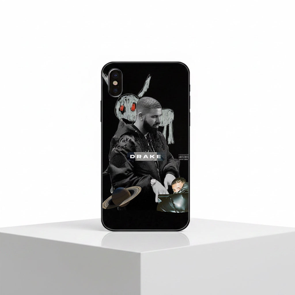 Drake Graphic Glass Phone Case